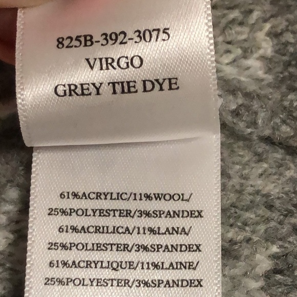 Rails Sweater Virgo Gray Tie Dye Wool Blend Sweater XL - Picture 11 of 13
